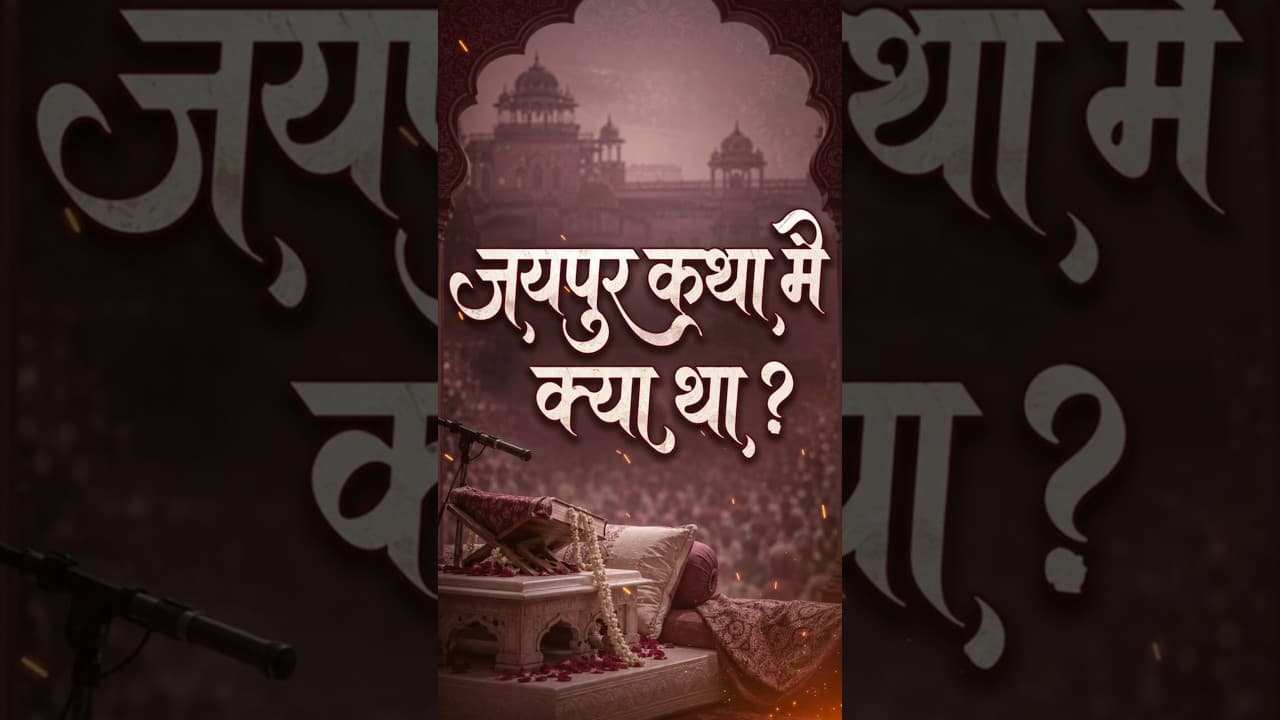 जयपुर कथा मै क्या था ? Glimpse of &7 Days Bhagwat Katha #jaipur