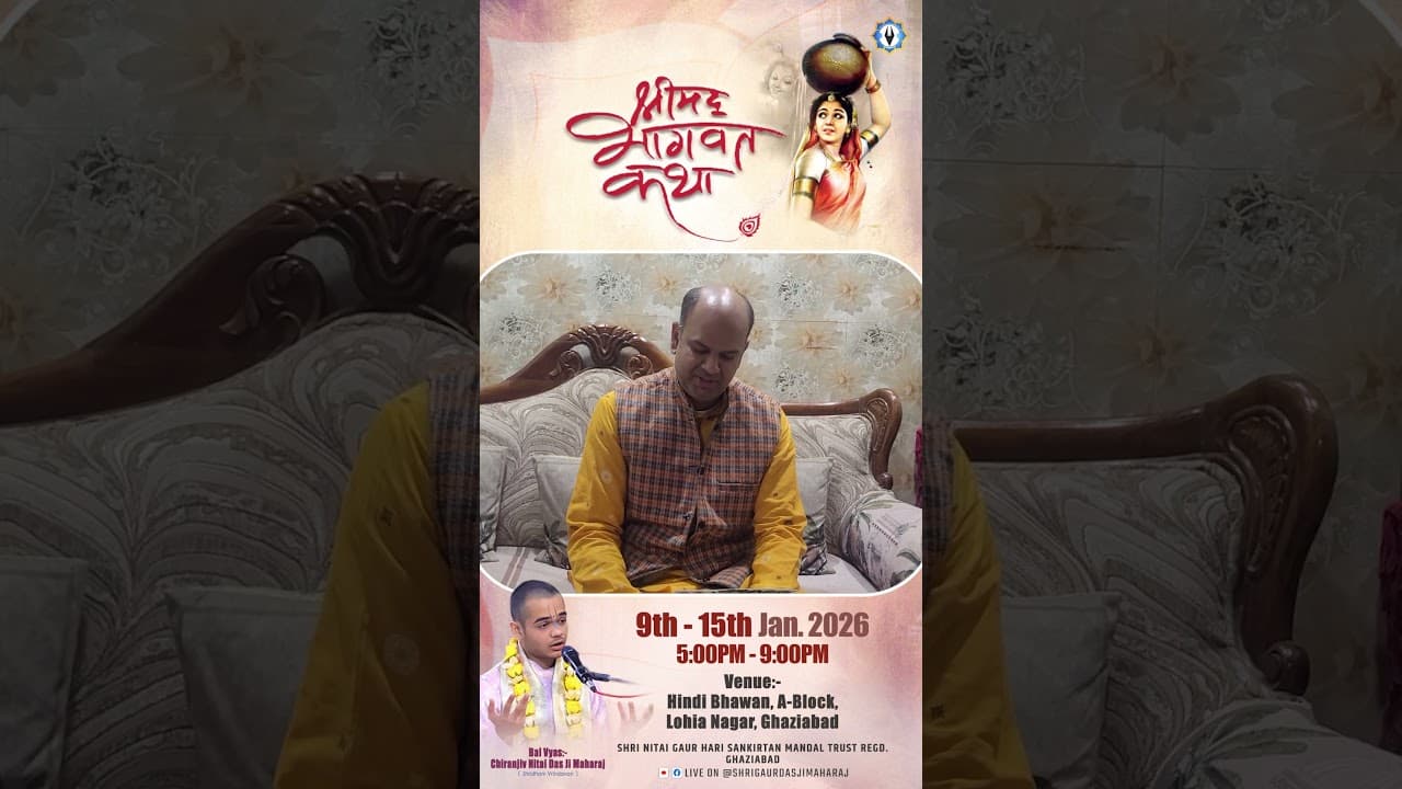 पूज्य श्री कार्तिक गोस्वामी जी महाराज का चिरंजीव निताई दास महाराज जी के लिए आशीर्वाद |