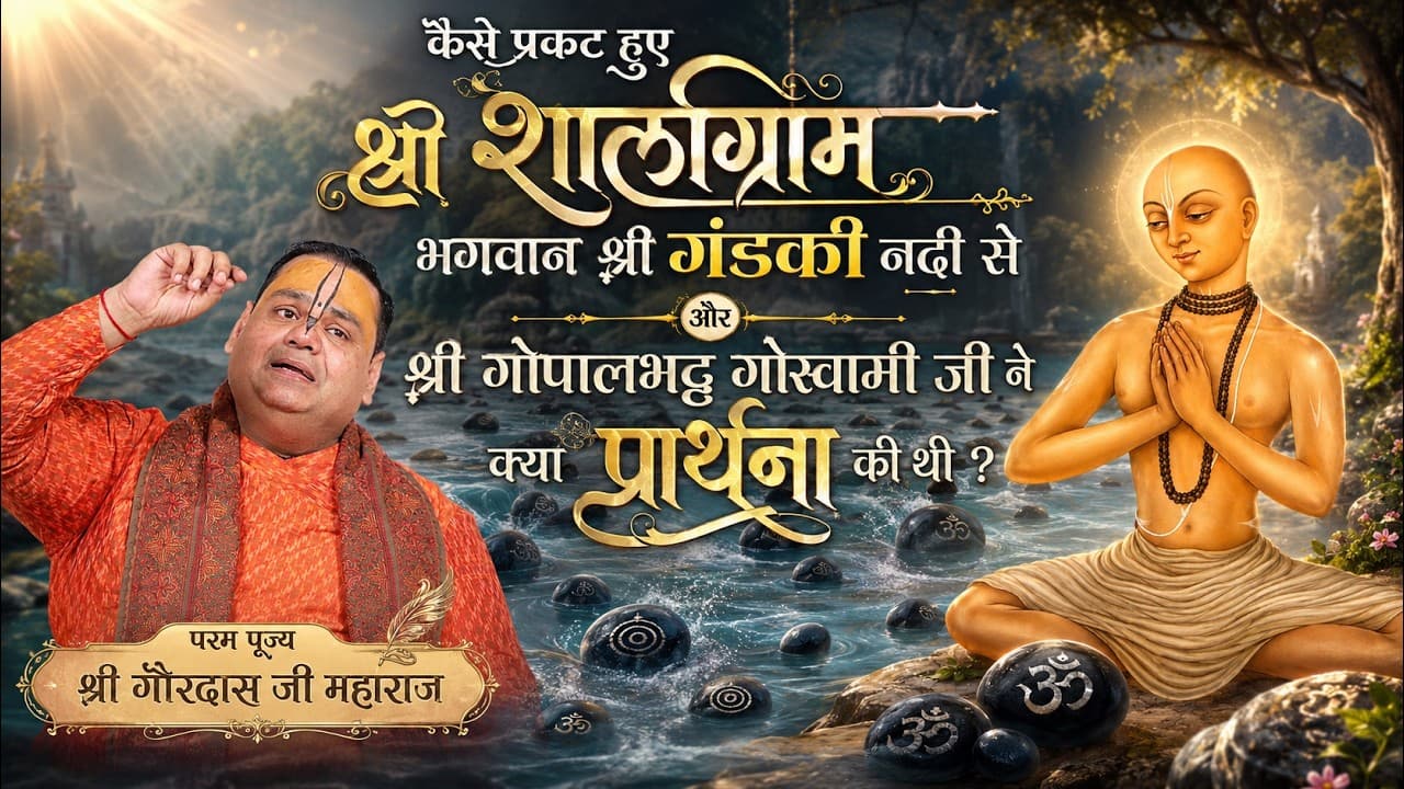 कैसे प्रकट हुए श्री शालिग्राम जी गंडकी नदी से ? श्री गोपालभट्ट गोस्वामी जी ने क्या प्रार्थना की थी