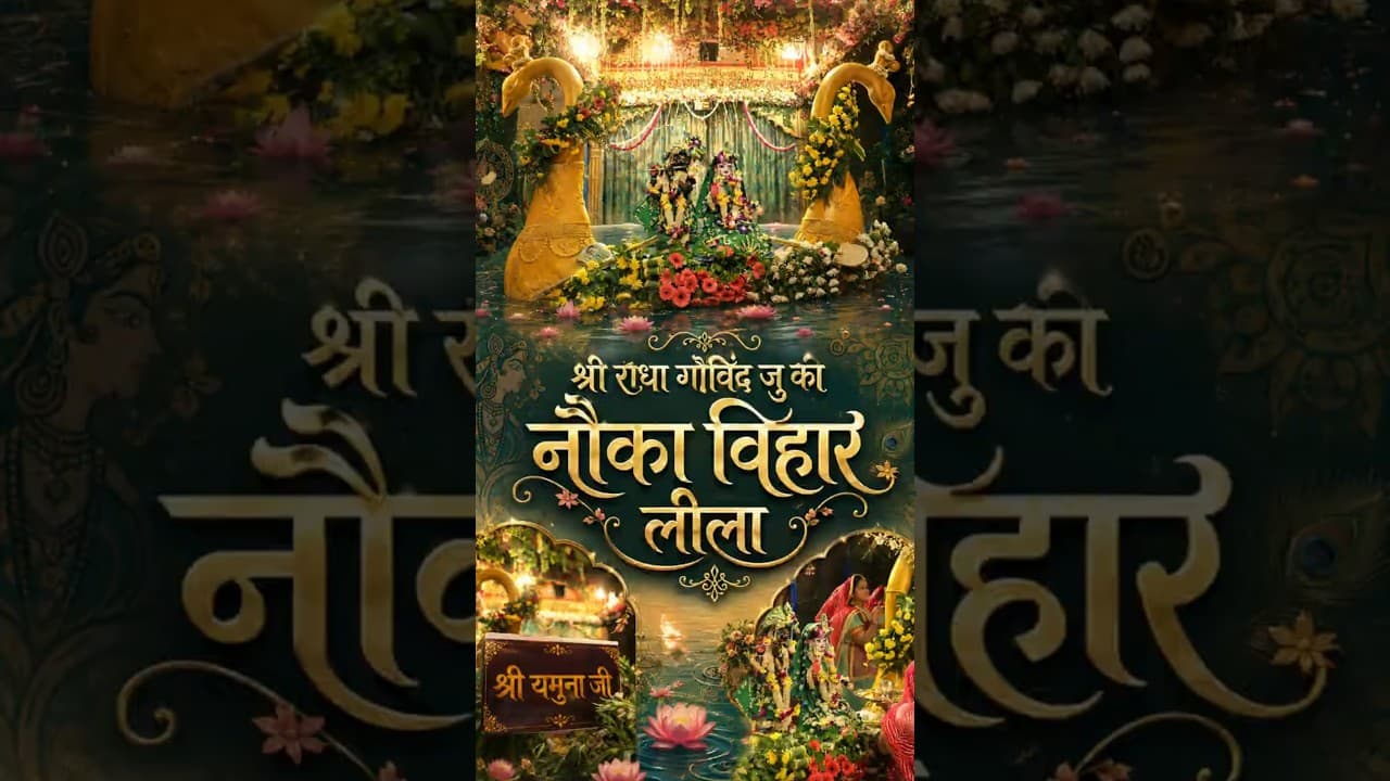 Asthyam Leela - Day6 - Nauka Bihar Leela | #ashtayamleela #krishnaleela #ytshorts #shorts