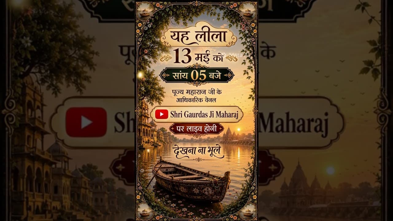13 मई 2026 || वन विहार, नौका विहार एवं श्री यमुना जलविहार | #ashtayamleela #shortvideo